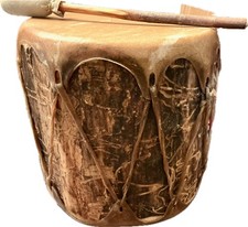 Authentic Frank Mirabal Taos Pueblo 10&rdquo; Drum - DOCUMENTED  provenence