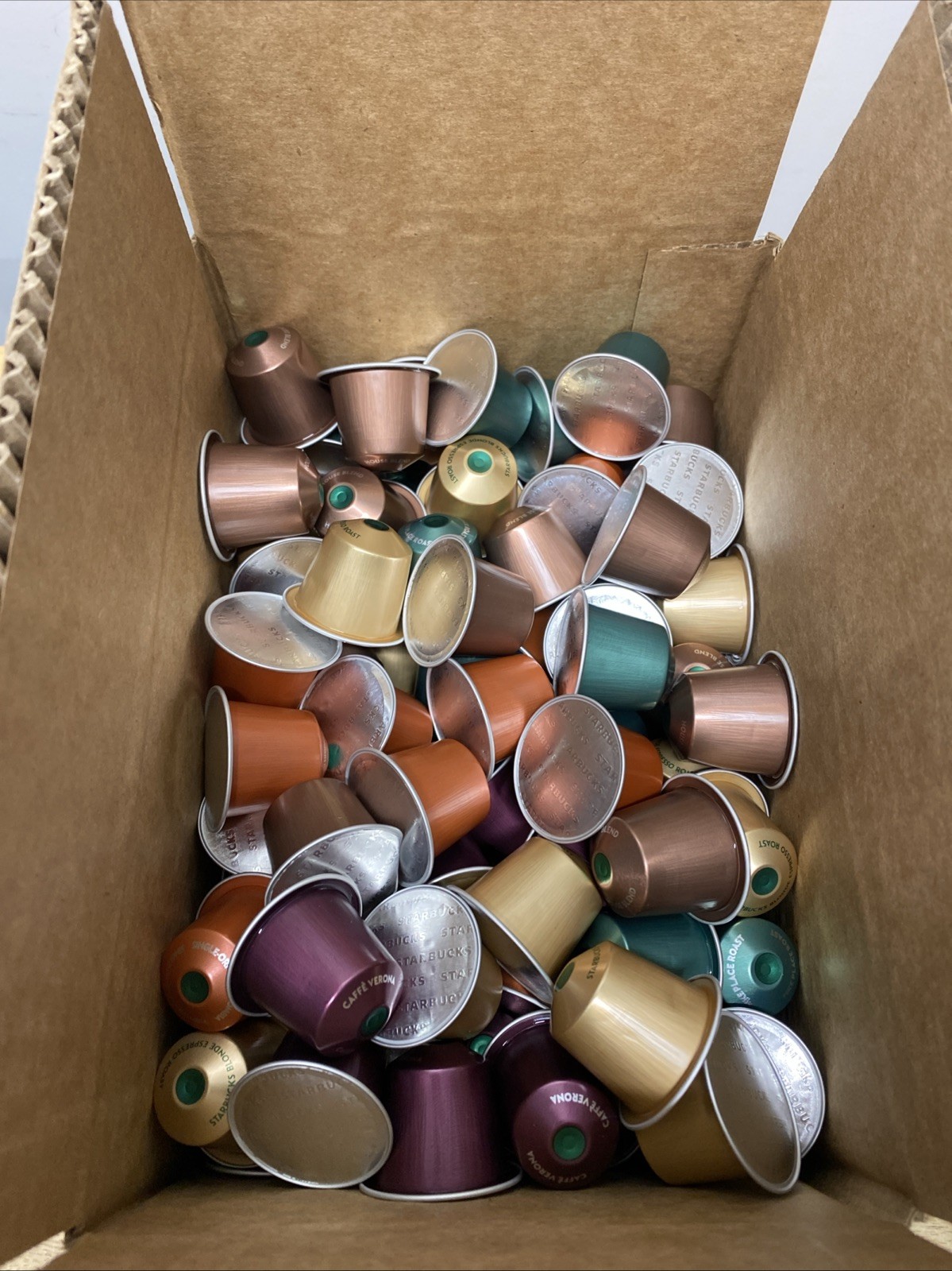 Starbucks Nespresso, PikePlace,Blonde,Columbia,Espresso, Verona 100Ct, Loose