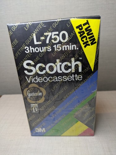 2 x Scotxh Betamax L-750 Nuevo Sellado Vintage Video Cassette Cinta - Imagen 2 de 5