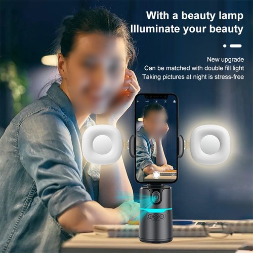 Support Smartphone avec Reconnaissance Gestuelle et Suivi Auto Visage 360 Degré - Photo 12 sur 13