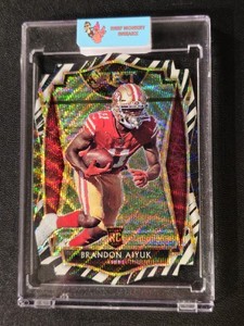  2020 Panini Select Premier Level Die Cut ZEBRA #166 Brandon Aiyuk RC 49ers 🔥 
