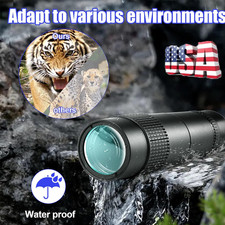 10-300X40mm HD Handheld Military Monocular Day/Night Zooming Hunting Telescope