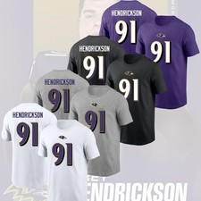 Trey Hendrickson #91 Baltimore Ravens 2026 Player Name & Number S-5XL For Fans