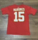 Kansas City Chiefs Patrick Mahomes Jersey T-Shirt NFL Tee Youth Size XL
