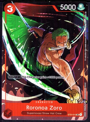#ad Roronoa Zoro ST01 013 Gift Collection 2023 NM $74.99