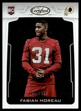 2017 Panini Certified Fabian Moreau Rookie 497/999 Washington Redskins #197