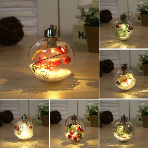 Elegante Glaskugel mit beleuchtetem Design perfekt für Urlaubsarrangements