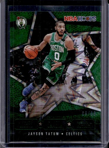 2020-21 Panini Hoops Jayson Tatum Lights Camera Action Green Explosion #/89