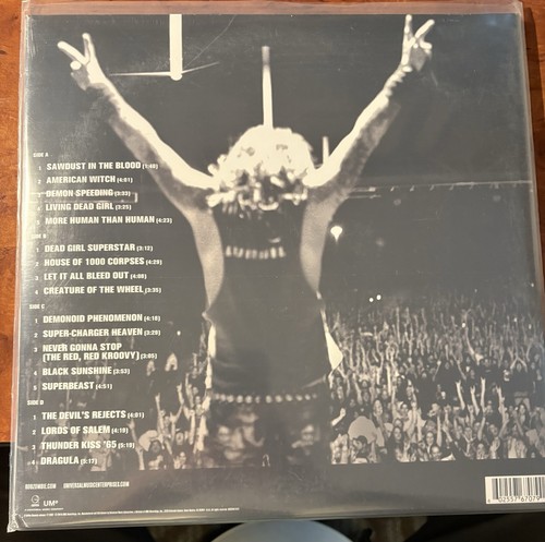 Rob Zombie Live LP SEALED 1st Time on Vinyl - Picture 4 of 4