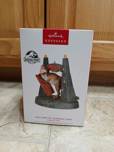 New Hallmark Keepsake Ornament 2024 Magic Welcome To Jurassic Park - Picture 1 of 6