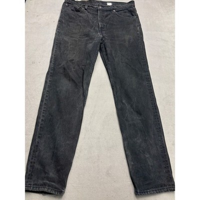 Vintage Levis 512 Slim Fit Tapered Leg Jeans Mens 36x32 Faded Black Denim Pants