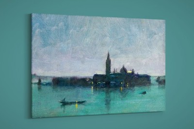 Shannon - San Giorgio Maggiore From the Lagoon by Moonlight, Venice - Art Print