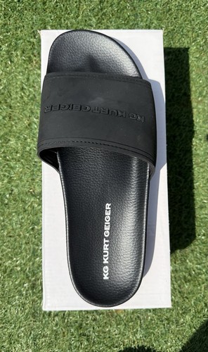 Kurt Geiger Ibiza Black Synthetic Sandals Men’s Size 45 - Picture 2 of 6