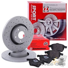 ZIMMERMANN SPORT-BREMSSCHEIBEN + BELÄGE HINTEN FÜR VW GOLF 4 1J