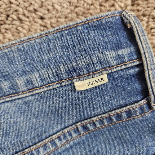 Mother Jeans Womens 25 Tripper Ankle Fray High Rise Stretch Denim Crop USA 25x25 - Picture 11 of 16