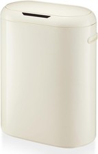 13 Gallon White Automatic Trash Can, Touchless Motion Sensor Kitchen Trash Can