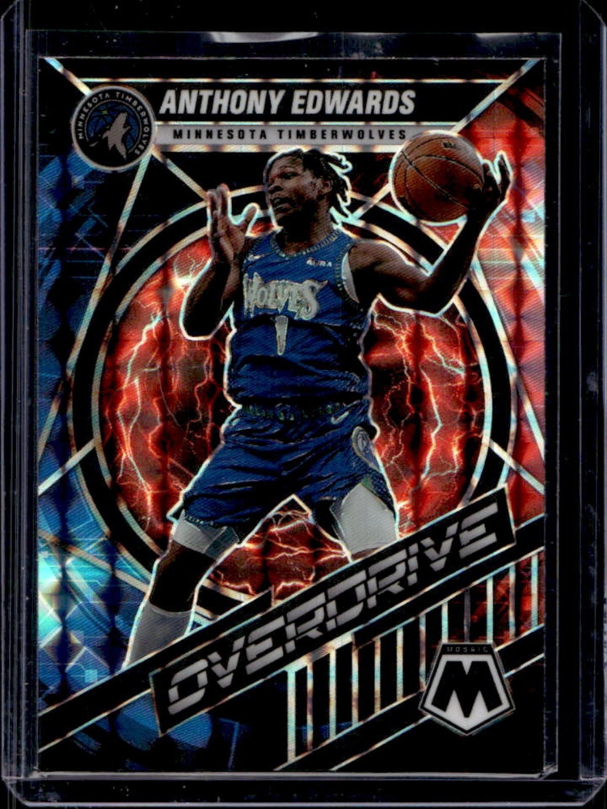 2021-22 Mosaic Anthony Edwards Overdrive #7 Timberwolves