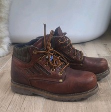 Georgia Boots Womens Steeltoe Brown Leather Work Boots Sz.6