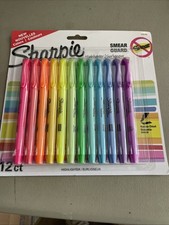 12 Highlighters Sharpie Narrow Chisel Point Assorted Color Highlighters