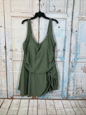 Eomenie One Piece Swimdress Swimsuits for Women Tummy Control Swim Dresses 22W