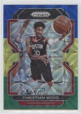 2021-22 Panini Prizm Choice Blue Yellow & Green Prizm Christian Wood #112 0h28