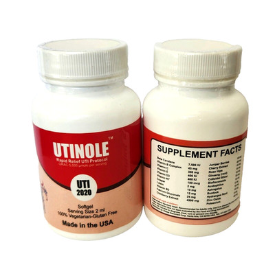 Utinole UTI 2020. Ultimate Urinary Tract Infection Protection  (Capsule 60ct)