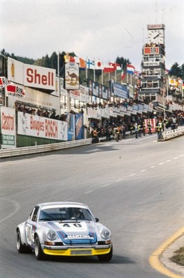 George Follmer Reinhold Joest Porsche Stuttgart Porsche Carrera RS- Old Photo