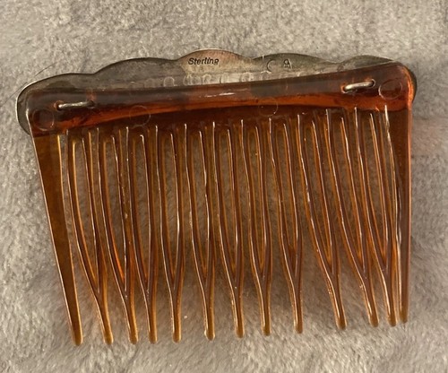 Indianer Navajo detailliert Sterlingsilber Haarkamm gestempelt Vintage - Bild 7 von 12
