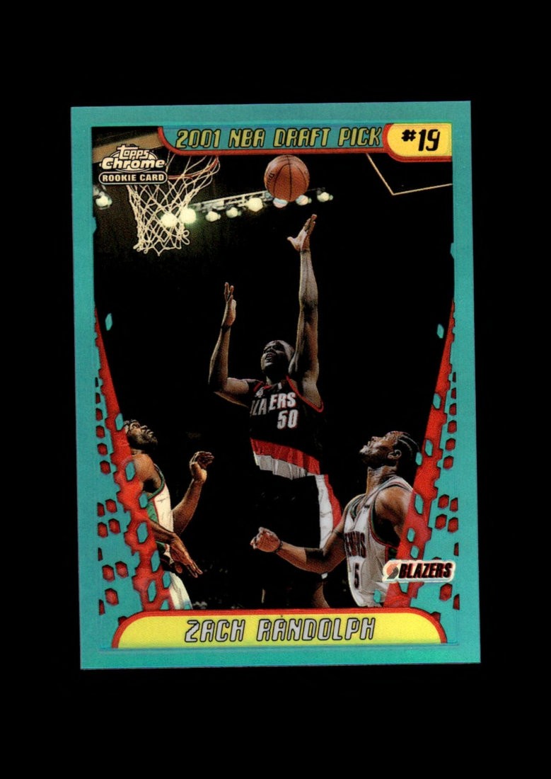 2001-02 Topps Chrome: #147 Zach Randolph Refractor RC NM-MT OR BETTER