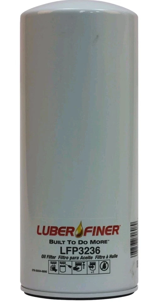 Упаковка из 2 масляных фильтров Luber-Finer двигателя белый LFP3236 для избранных грузовиков Mack/других - Изображение 3 из 4