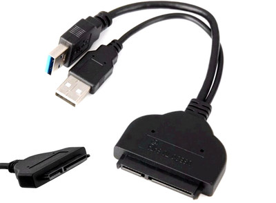 USB3.0 to SATA 7+15 22-Pin Adapter Cable Cord For 2.5'' HDD SSD Hard Disk Drive