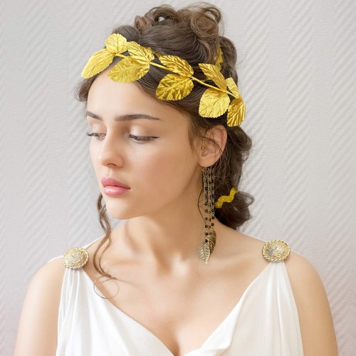 meekoo Greek Leaf Headband Gold Wreath Crown Toga Party Roman Headpiece... - Picture 4 of 7