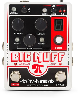 New electro-harmonix Big Muff Pi Hardware Plugin Fuzz Distortion 0683274012155