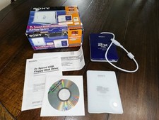 Sony 2X Speed FDD MPF88E-UA External USB 3.5" Floppy Disk Drive in Box