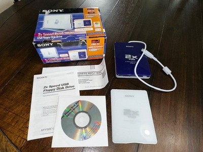 Sony 2X Speed FDD MPF88E-UA External USB 3.5'' Floppy Disk Drive in Box