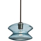 Besa Lighting 1TT-ZENBL-BR Zen 1 Light Bronze Pendant Ceiling Light