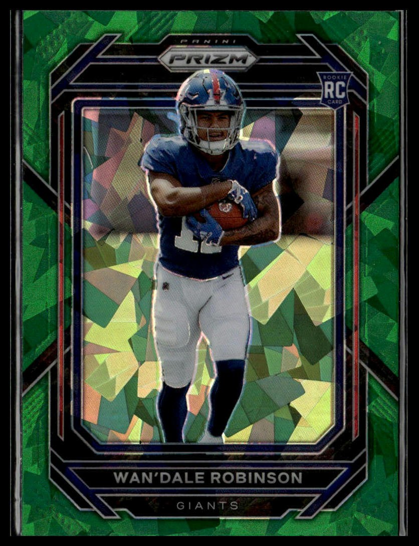 Wan'Dale Robinson 2022 Panini Prizm Green Ice #315 New York Jets