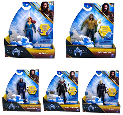 Spielzeug Figur Aquaman Spiel Set Konvolut DC Spin Master Sammler Spielwaren OVP