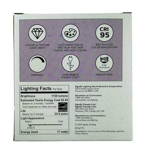 Philips 17W PAR38 LED 2700K Soft White Spot 8deg Dimmable Bulb - 100W Equiv. - Picture 3 of 3