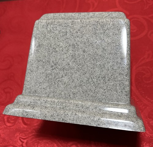 Cultured Granite Pet Urn Medium-Large Up To 75 Pounds Misty Gray