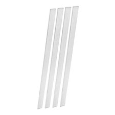 4 Set Stainless Steel Flat Bar 1/8" Thickness 3/8" Width 12" Length Brushed