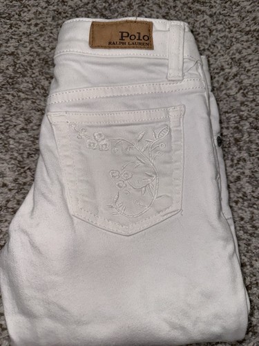 Ralph Lauren white pants for girls, size S/M 7