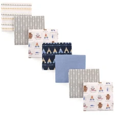 Luvable Friends Baby Boy Cotton Flannel Receiving Blankets, Tribe, One Size