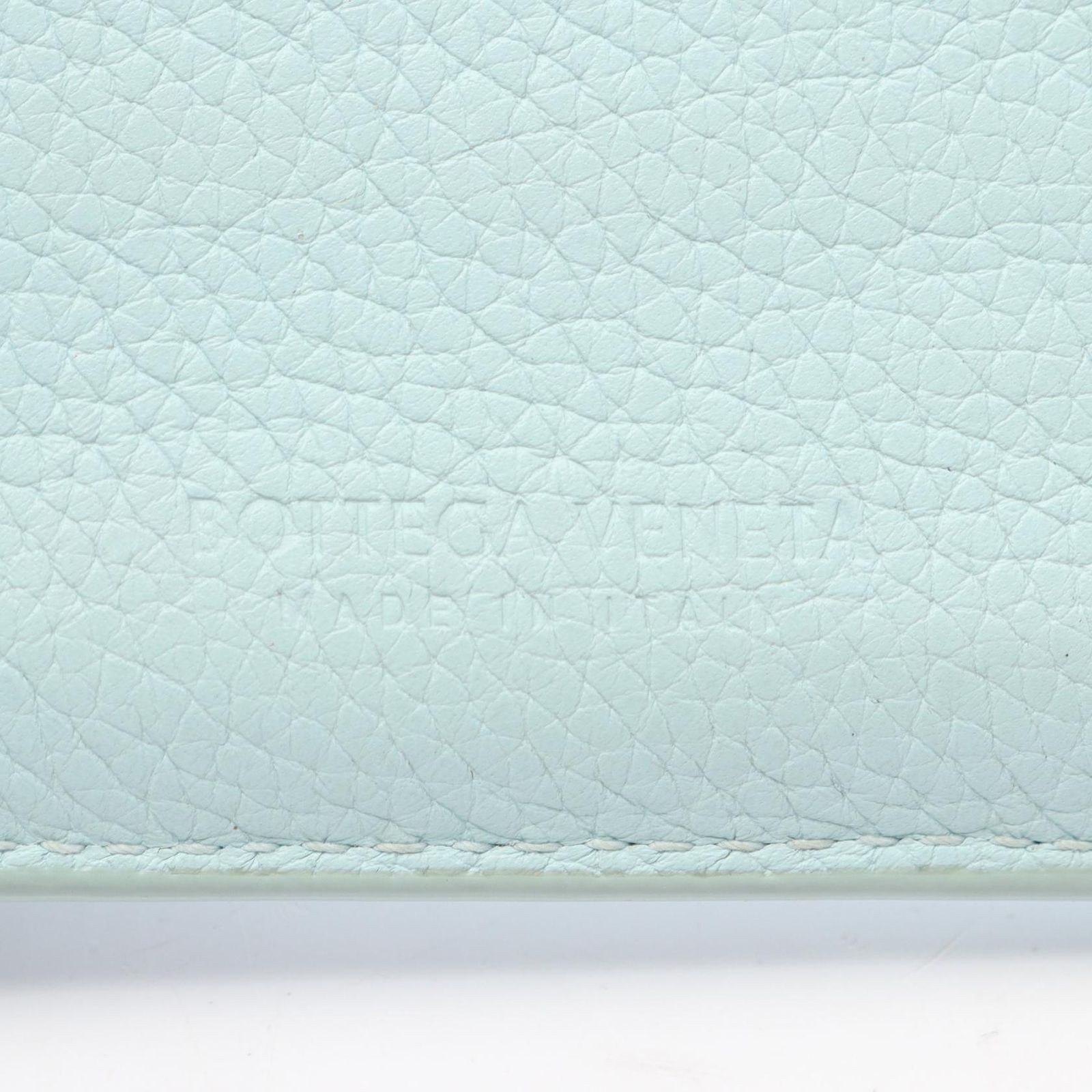 Bottega Veneta Maxi Intrecciato Leather Card Case Light Blue thumbnail 4