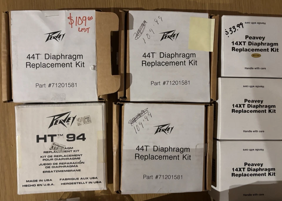 Lote de piezas de reparación de altavoces NOS - Kit de repuesto de diafragma Peavey, controlador EAW, Foto 2 de 4