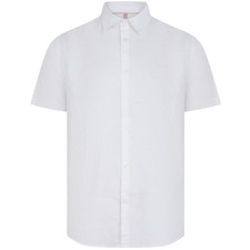 Seinse Camicia Short Sleeve Linen Shirt White S, M, L, XL, XXL, 3XL
