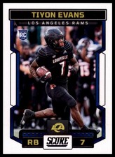 2023 Score Rookie Tiyon Evans #336 Los Angeles Rams Football Card NFL Sports