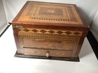Victorian Inlay Antique Sewing Box Very Rare