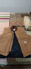 Carhartt Duck Men's Quilted Vest Size XL - Carhartt Brown Made In USA Vintage