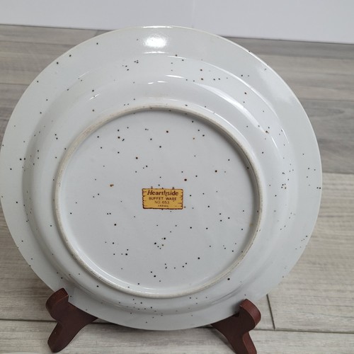 Hearthside Buffet Ware No. 652 & 653 – 8" Floral Stoneware Plates Japan Set of 3 - Picture 16 of 22